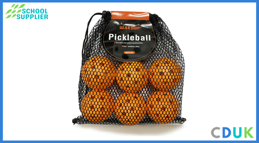 bag of 6 outdoor pickleball balls 40 holes